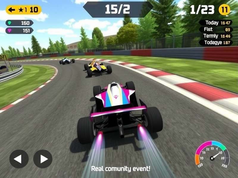 F1 Nitro Power gameplay screenshot showing racing action